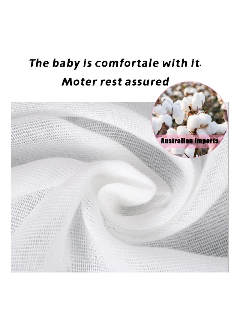 SOLARAE 10 Pack of Reusable Cotton Muslin Face Cloths - Soft Cleansing Towels for Makeup Removal and Facial Cleaning, Ideal for Baby Bibs and Daily Skincare Routine. - Image 4