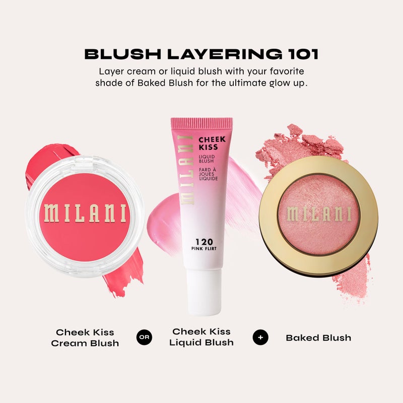 Milani Baked Blush, Powder Blush for Cheeks, Cruelty Free Makeup - Shape, Contour & Highlight Face for a Shimmery or Matte Finish -Petal Primavera - Image 5