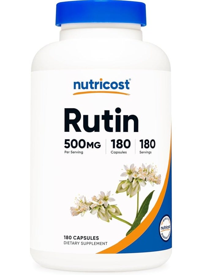 Nutricost, Rutin, 500 mg, 180 Capsules - Image 1