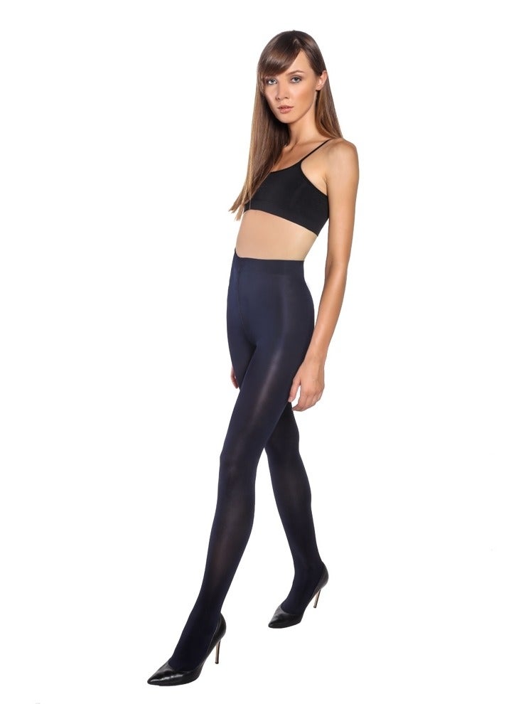 Marie France Ultra Opaque -  Premium Quality Tights for Women | Size Small | Navy/Dark Blue - Image 1