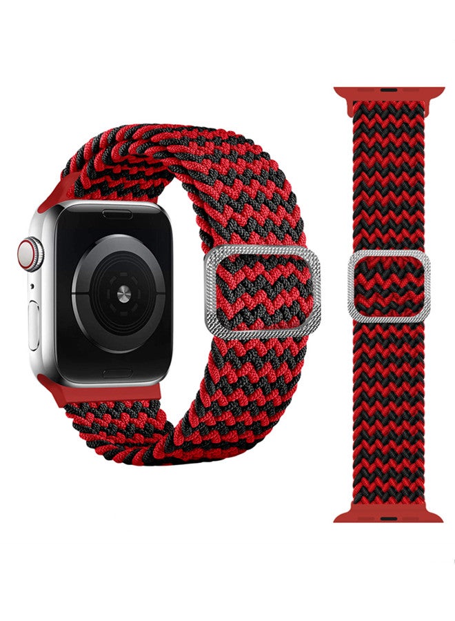 ISank Nylon Solo Loop Strap Compatible with Apple Watch 41/40/38mm SE /Series 7/6/5/4/3/2/1 Colorful - Image 1