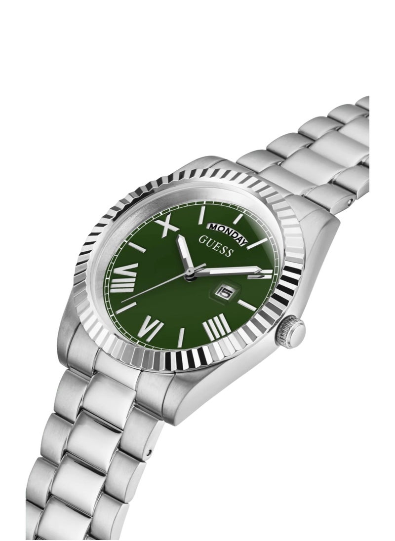 GUESS Men's Watch Green Dial Silver Tone Case Quartz - GW0265G10  - Image 2