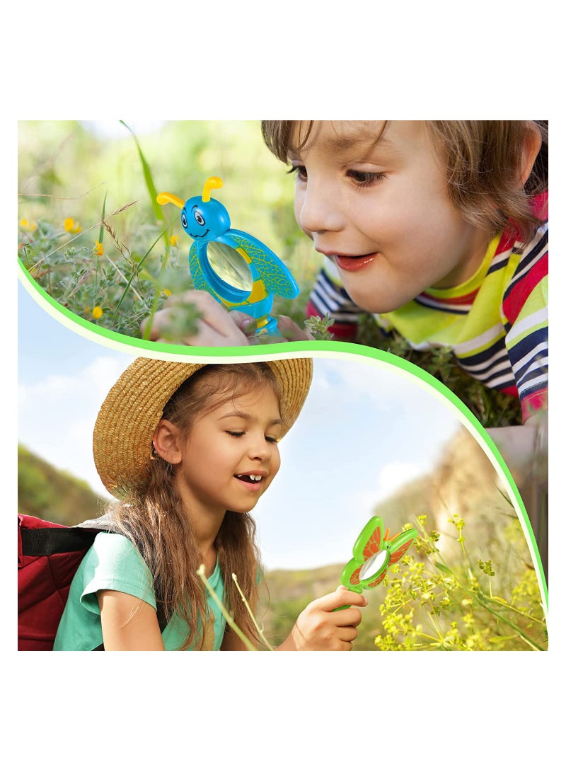 Kids Magnifying Glass Set, Insect Exploration Magnifier, Handheld Shatterproof Lens for Butterfly and Ladybug Observation, Perfect Gift for Children, 3 Pieces - Image 4