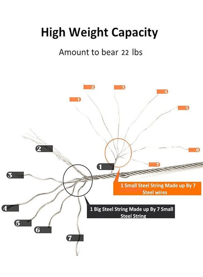 وهاواي 304 Stainless Steel  Clothesline for Hanging Drying Bathroom, Laundry, Hotel, Indoor and Outdoor,Retractable Shower Clothesline 2.8M with Adjustable Stainless Steel Rope String Line - Image 4