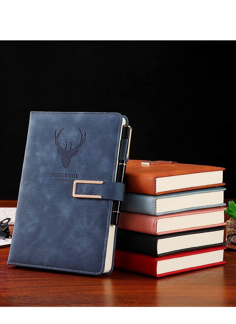 Generic - A5 Notebook Journal, Hardcover Executive Notebooks with Premium Thick Paper, PU Leather Notepad for Business Office Daily Work Student (8.4 * 6Inch Blue) - Image 1