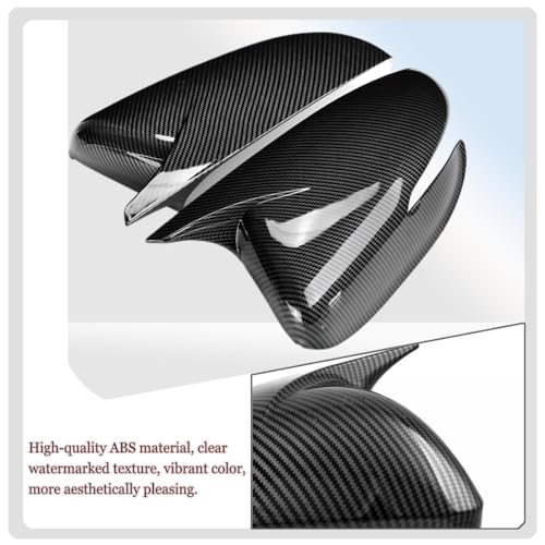 MUXEE غطاء مرآة الرؤية الخلفية MUXEE، لسيارة كيا فورت/K3 2014 2015 2016 2017 2018، غلاف إشارة الانعطاف، ملحقات غطاء مرآة الرؤية الخلفية الرياضية - ألياف الكربون - Image 5