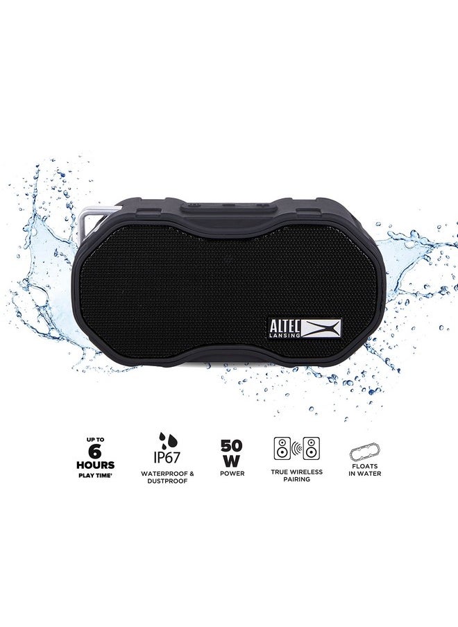 Altec Lansing - Baby Boom Xl Waterproof Bluetooth Speaker, Wireless & Portable For Travel & Outdoor Use, Deep Bass & Loud Sound, 1 Pack, Black - Image 1