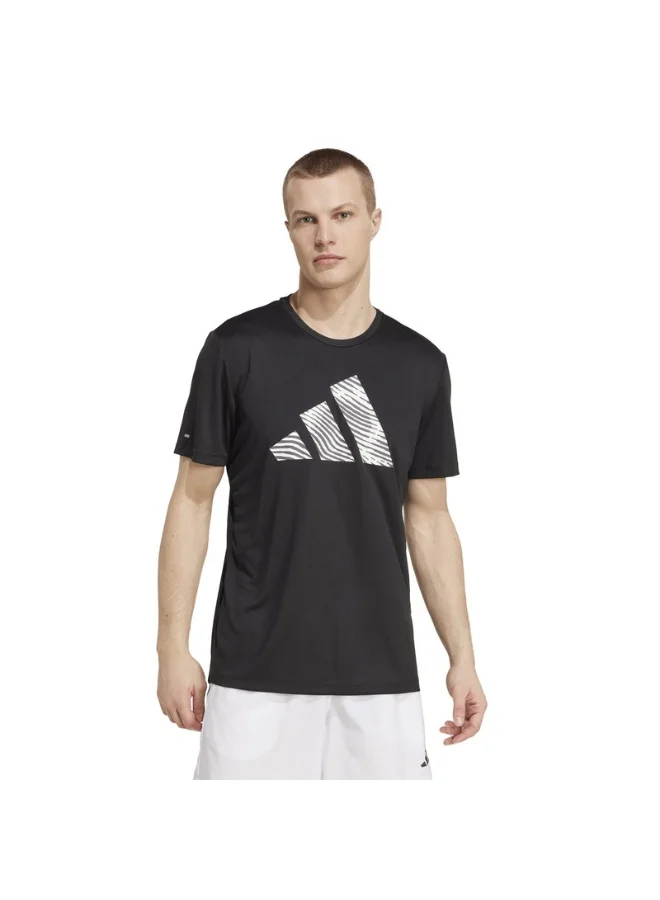 Adidas Adidas Adi365 E Bl T M M Black Running T-Shirts For Men