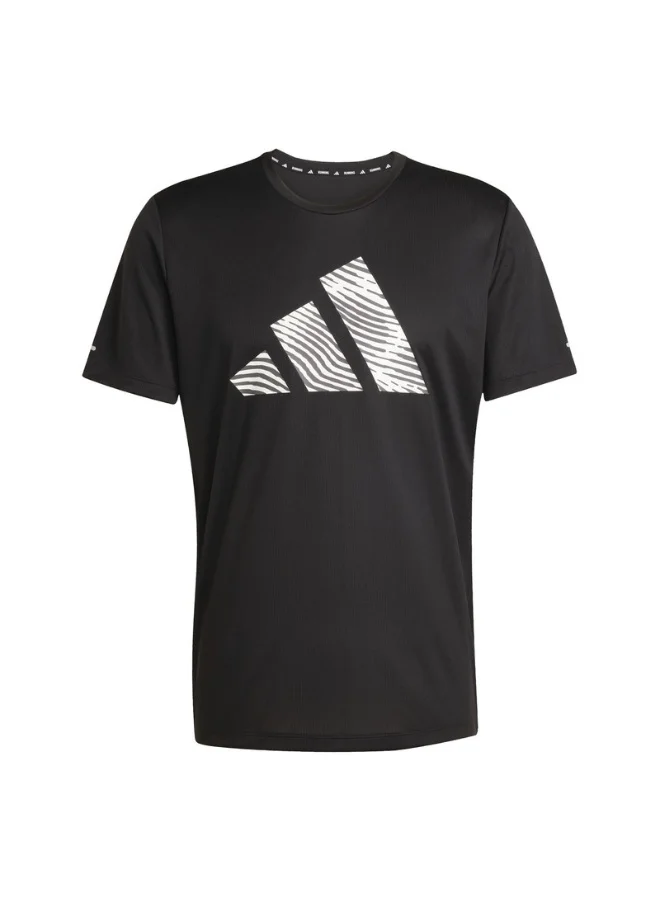 Adidas Adidas Adi365 E Bl T M M Black Running T-Shirts For Men