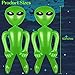 Mototo 2 Pieces Giant Inflatable Alien 63 Inch Jumbo Green Blow Up Inflatable Alien Prop Indoor Outdoor for Game Prize Birthday Space Theme Party Favor Halloween Easter Christmas Yard Decoration - Image 2