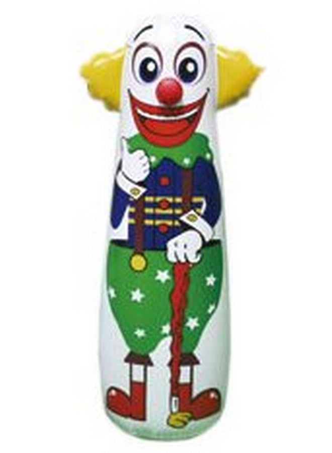 جيت كرييشنز حقيبة ملاكمة مهرج من جيت كرييشنز للأطفال قابلة للنفخ مع صوت صرير وقاعدة مرجحة (يمكنك ملء الماء أو الرمل)، قطعة واحدة، متعددة الاستخدامات، ارتفاع 42 بوصة، FUN-BB03 - Image 4