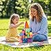 NEOROD Magnetic Tiles Travel Set 72 PCS Regular Mini Mixed Building Tiles STEM Educational Toys for Toddlers Kids Portable Storage Box for Outing Birthday Gift for Boys Girls - Image 4