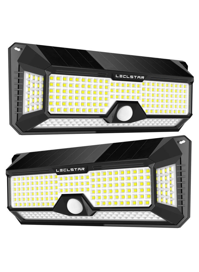 LECLSTAR Solar Lights Outdoor Motion Sensor - New Upgrade 268 LEDs Solar Security Light IP65 Waterproof Led Outdoor Lights Super Bright Solar Wireless Wall Lights with 3 Optional Modes and 4Wide Angle (1 PACK) - Image 1