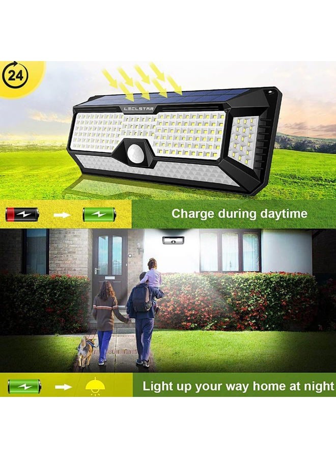 LECLSTAR Solar Lights Outdoor Motion Sensor - New Upgrade 268 LEDs Solar Security Light IP65 Waterproof Led Outdoor Lights Super Bright Solar Wireless Wall Lights with 3 Optional Modes and 4Wide Angle (1 PACK) - Image 2