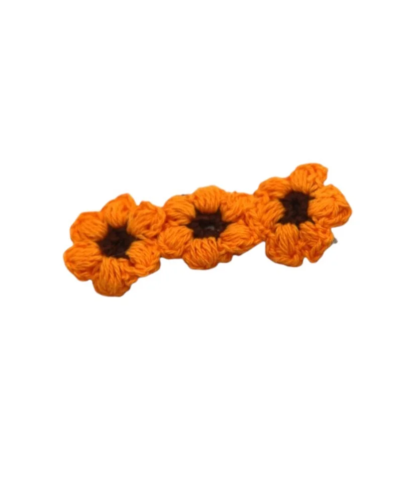 D'Daniela Angela Ribbon Bow Clip Set For Babies and Girls - Orange