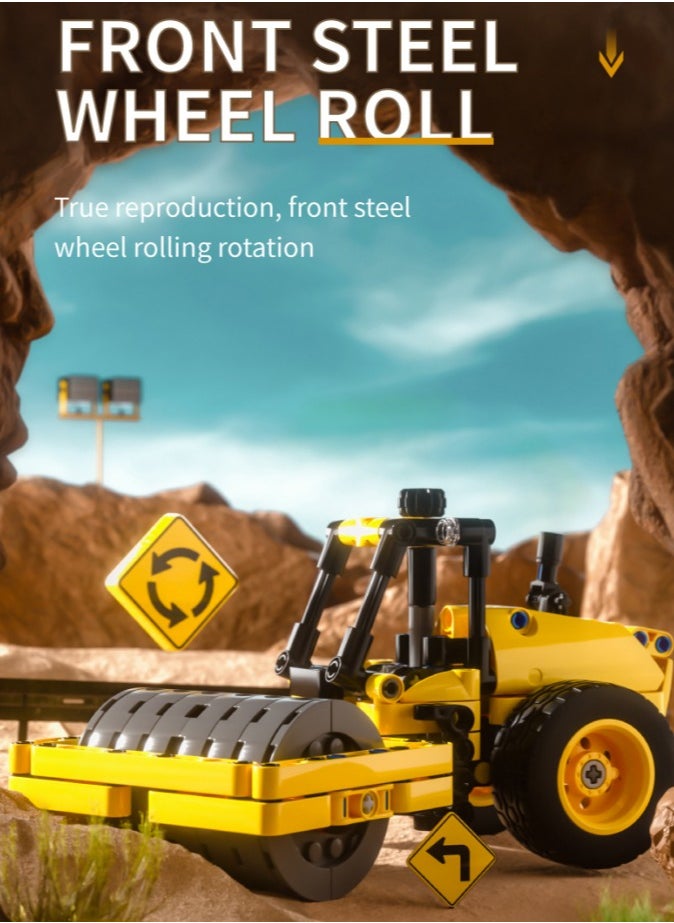 mould king 24019 Truck roller construction toys, Creative STEM model building kit, wheeled bulldozer jig models, children's building toys, gifts for boys and girls, 223 pieces  - Image 3