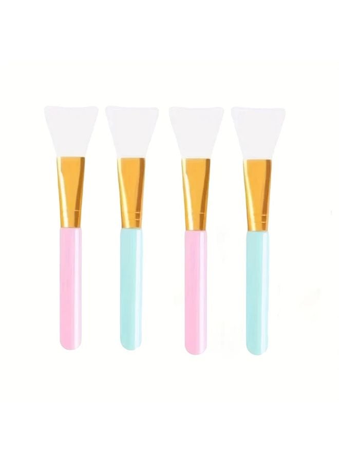 12 قطعة من فرش قناع الوجه السيليكوني الناعم بمقابض ملونة لأقنعة الطين النومية ومرطبات الجسم - Image 2