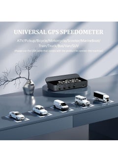 Rock Pow Windshield Projection Heads Up Display, Digital GPS Speedometer with Navigator/Speed/RPM/Voltage/Temperature Warning Alarm Displayer. Suitable for All Vehicles  - Image 5