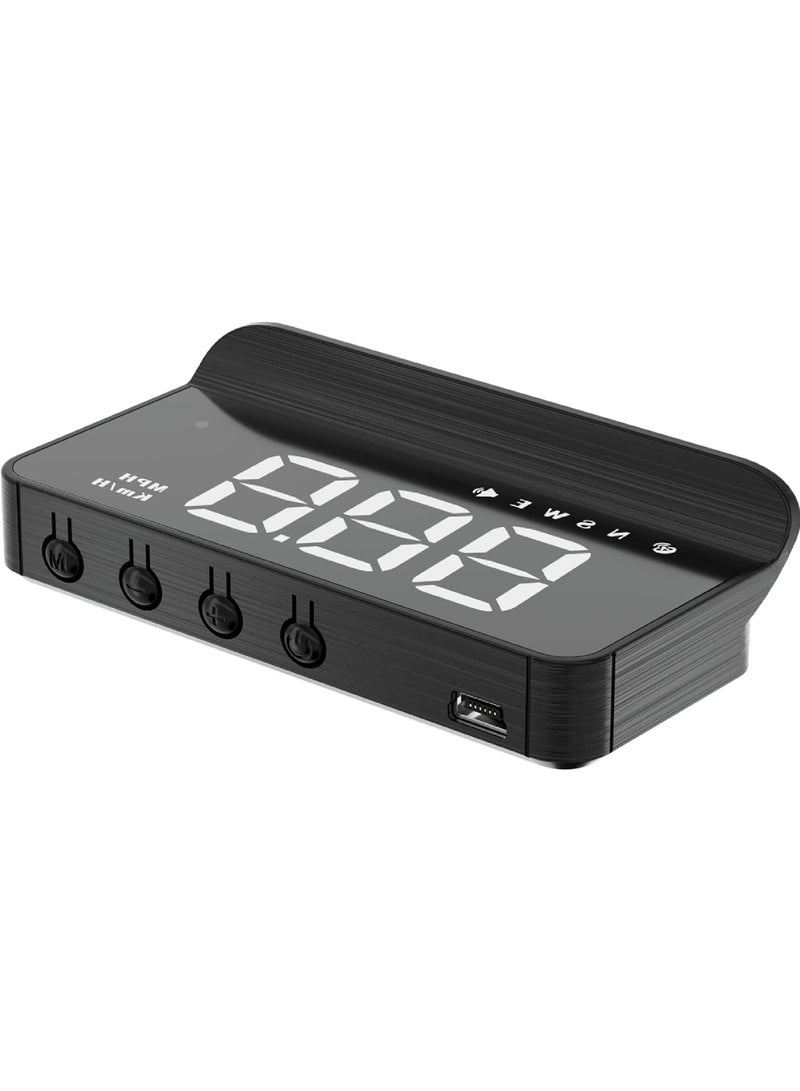 Rock Pow Windshield Projection Heads Up Display, Digital GPS Speedometer with Navigator/Speed/RPM/Voltage/Temperature Warning Alarm Displayer. Suitable for All Vehicles  - Image 1
