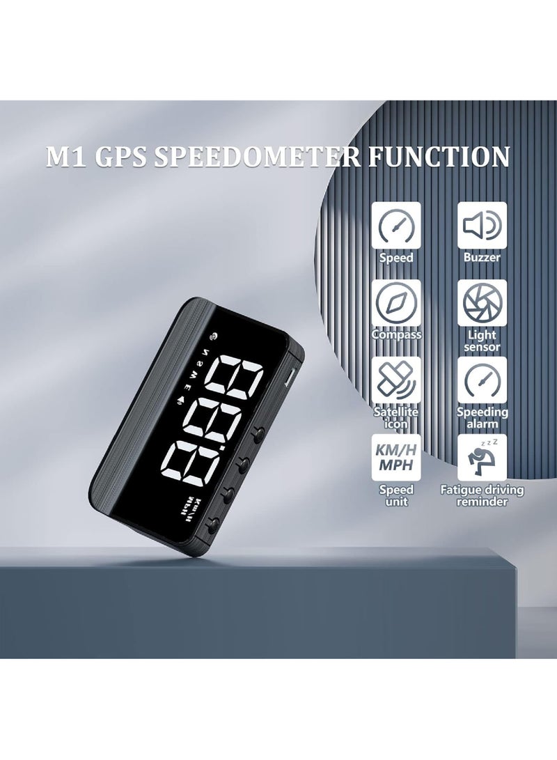 Rock Pow Windshield Projection Heads Up Display, Digital GPS Speedometer with Navigator/Speed/RPM/Voltage/Temperature Warning Alarm Displayer. Suitable for All Vehicles  - Image 3