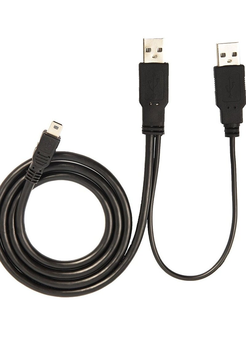 2B 2B (DC013) - USB Mini 5 Pin to two USB Male for Higher Power for external hard disk - playstation 3 controllers - digital cameras - and any port 5 pin  - Image 2