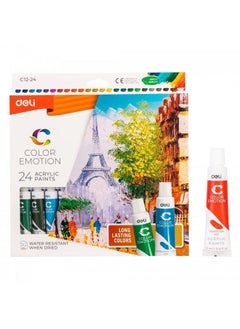 Deli 24 Acrylic Colors Tube  - Image 1