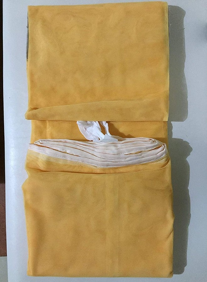 Freshwind Mosquito Net for Bed at Home and Outdoor, Polyester Cotton Suitable for in House and Outdoor Utility, Durable and Foldable (8X7, Ivory) - Image 3