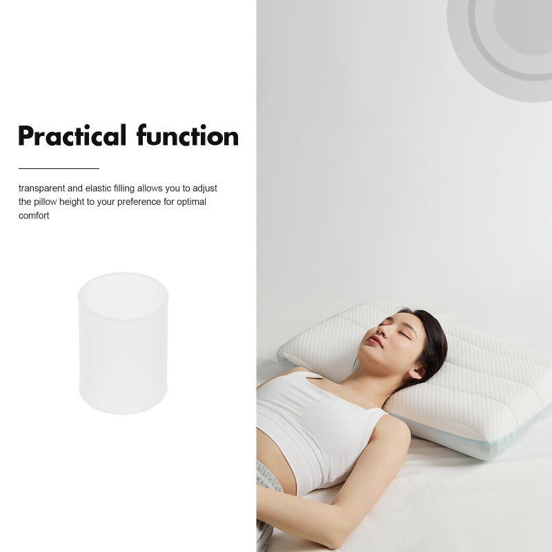 2pcs 500G Clear TPE Tube Pillow Stuffing Inserts for Neck Support Flexible and Transparent Pillow Fillings - Image 5