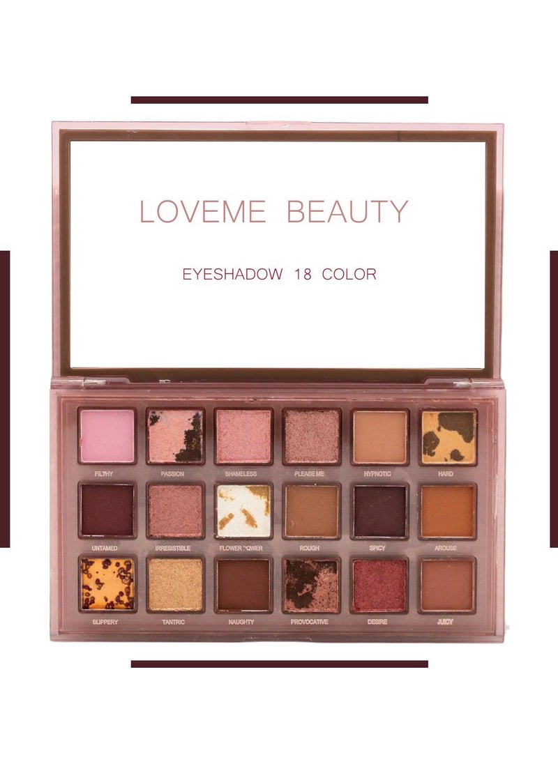 LOVEME BEAUTY Nighty eyeshadow palette 18 colors LOVME BEAUTY  - Image 3