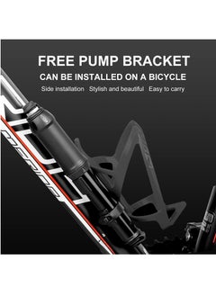 Arabest Bike Pump with Presta Schrader Valves, 100 PSI 80 PSI Bicycle Pump for Electric Bike Tire Mini Pump, Handheld Portable Bike Pump, Universal Small High Pressure Ball Needle Accessories  - Image 5