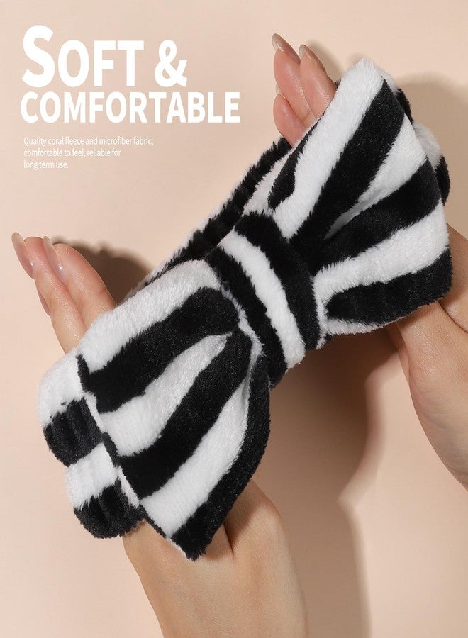 تينيتور طوق رأس للمكياج من تينيتور، طوق رأس سبا للبنات، أطواق رأس مزينة بفيونكة، أطواق رأس ناعمة لغسل الوجه، العناية بالبشرة - Image 5