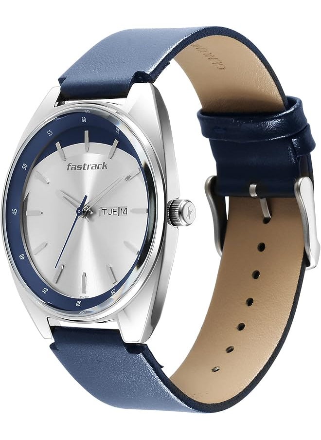 fastrack - Analog Silver Dial Men Casual Watch Blue - Image 1