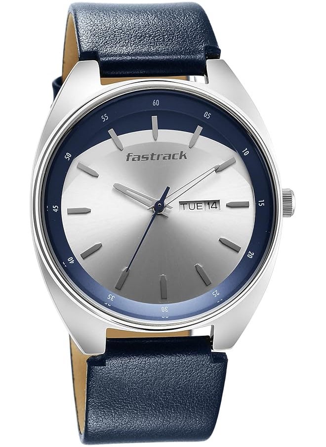 fastrack - Analog Silver Dial Men Casual Watch Blue - Image 1