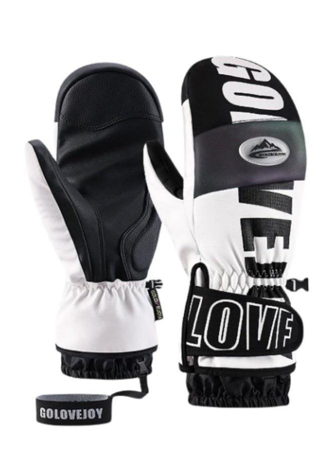 Generic Ski Gloves, Winter Warm Snow Gloves, Winter Ski Mittens Men  Women Glove Liners, Adult Snow Mitts for Cold Weather - Waterproof Winter Ski Gloves Snowboarding, Skiing, Waterproof Touch Screen - Image 1