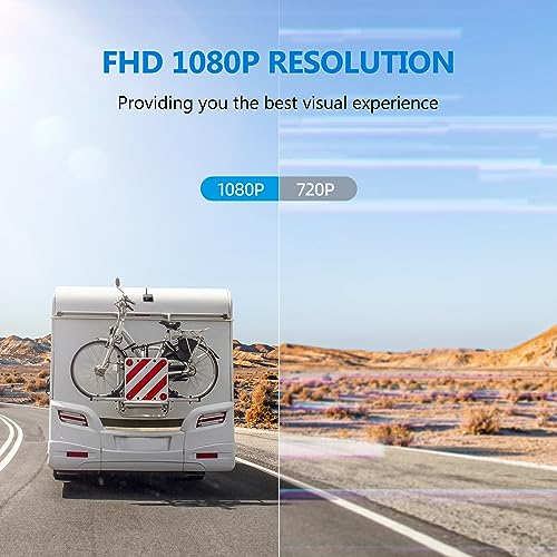 DVKNM Magnetic Solar Wireless Backup Camera HD1080P 3 Mins DIY Installation DVR 7" IPS Monitor Rechargeable Reverse Camera System for Hitching Gooseneck Horse Trailer Fifth Wheels/Car RV Camper AP7 - Image 4