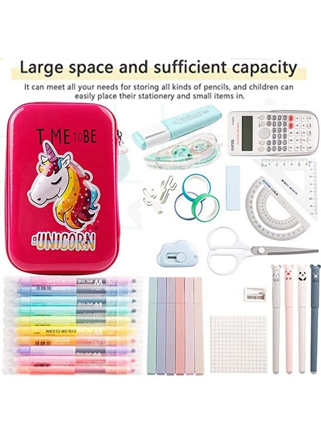 FunBlast Pencil Pouches for Girls Stylish, Unicorn Pouch for Girls, Pencil Case for Girls, Pencil Pouches - Pencil Pouches for Kids, Pencil Box for Girls, Pencil Case for Girls, Unicorn Pencil Pouch for Girls - Image 3