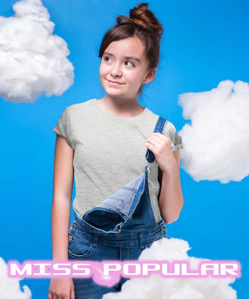 MISS POPULAR 5-Pack Girls Space-Dye Marble T-Shirts, Many Colors Sizes 2T-16 (Combo A, 7/8) - Image 2