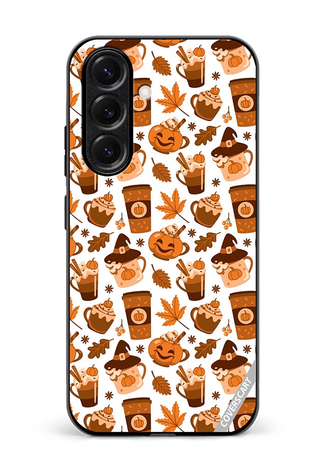 VR CREATIVE Protective Case Cover For Samsung Galaxy S25 Coffee Of Different Type Cozy Print Autumn Mood Design Multicolour