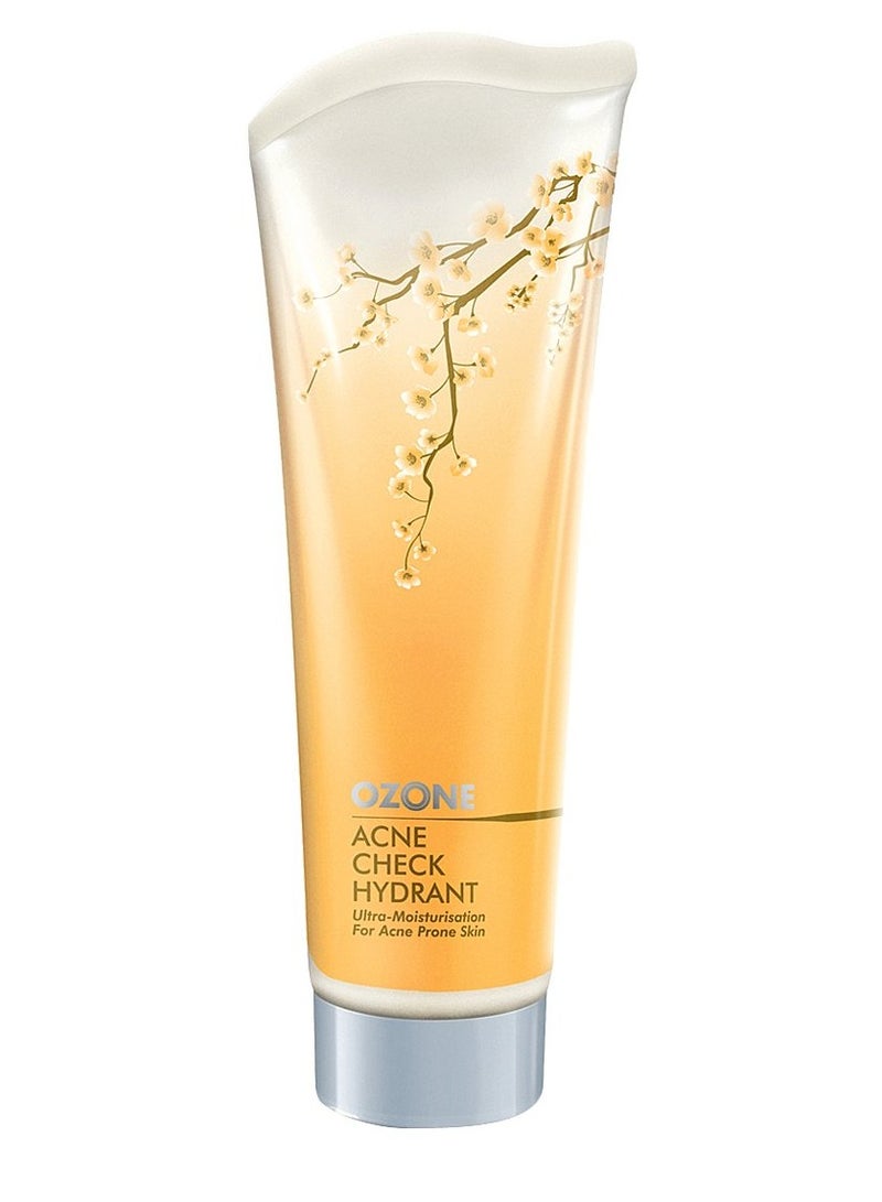 أوزون مرطب لحب الشباب - 100 جم | مرطب للبشرة الدهنية والمصابة بحب الشباب | غني بالصبار والليمون والليمون والنيم والكركم | خالٍ من البارابين والكبريتات