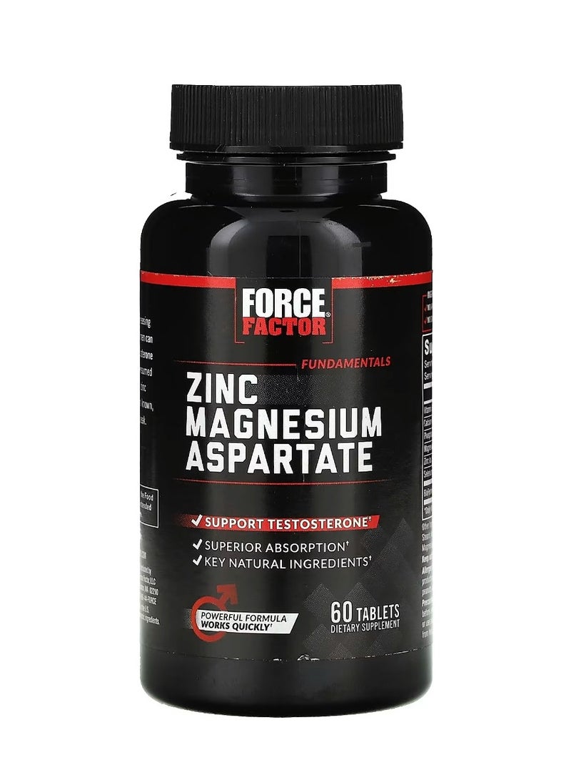 Force Factor Magnesium Zinc Aspartate 60 Tablets - Image 1