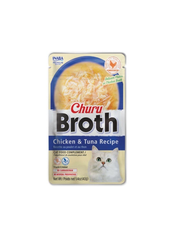 Inaba Churu Broth Chicken and Tuna Recipe Cat Treats - 40 g
