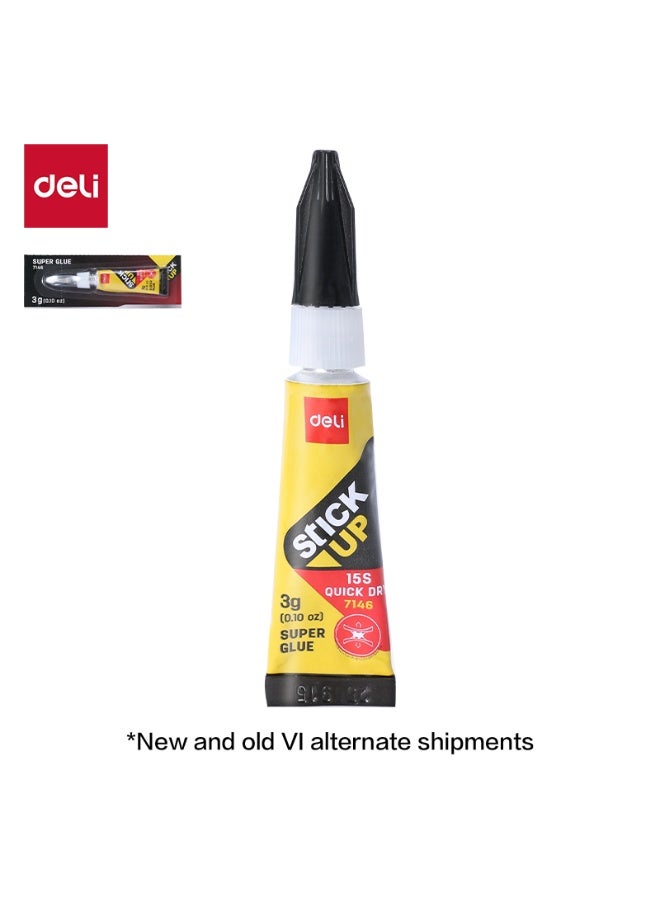ديلي غراء فائق سريع الجفاف 3 جم لاصق قوي للبلاستيك والمعادن والخشب والسيراميك - Image 1