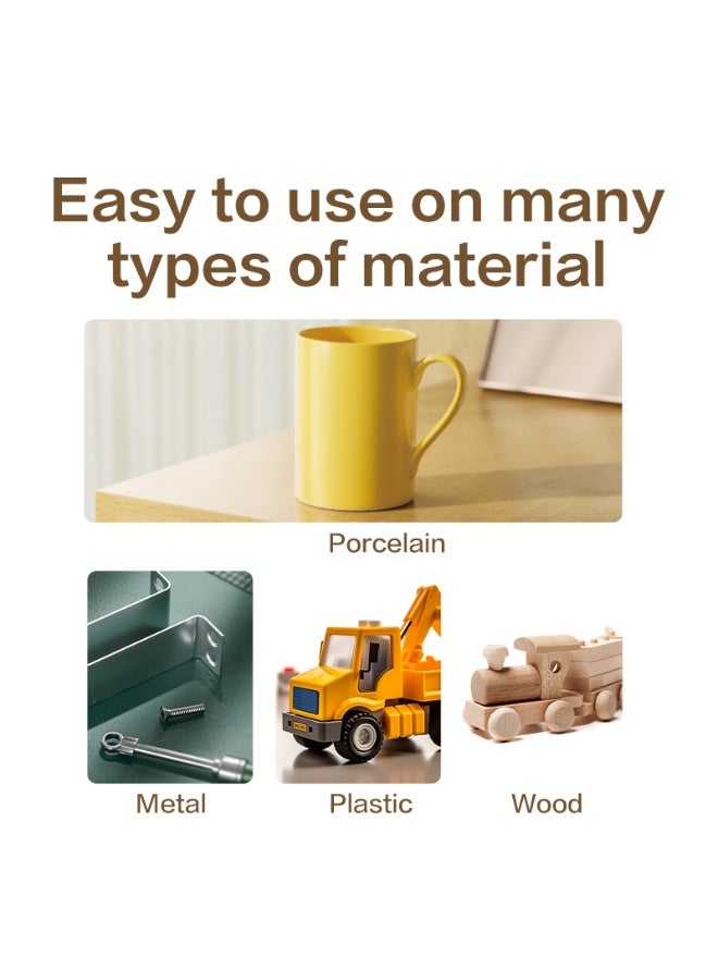 ديلي غراء فائق سريع الجفاف 3 جم لاصق قوي للبلاستيك والمعادن والخشب والسيراميك - Image 5