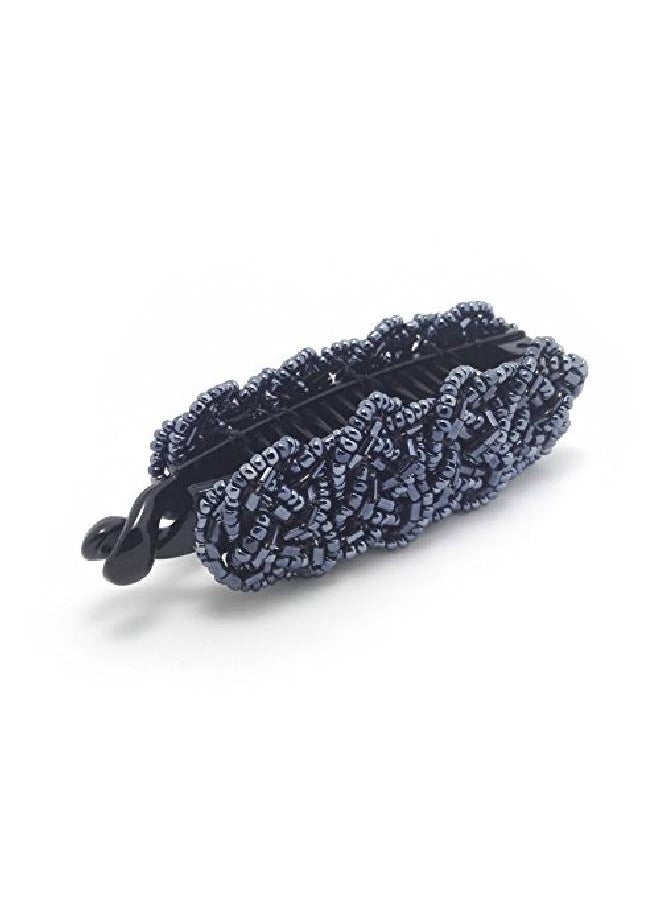 Meilliwish - Noble Beautiful Lady Banana Hair Clip Ponytail Holder(H36)(Darkblue) - Image 1