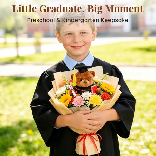 Yixiang 2026 Graduation Teddy Bear 53 Inch Cute Stuffed Animal with Grad Cap Diploma and Props Prek Graduation Gift for Her and Him Perfect for Kindergarten High School and College - Image 5