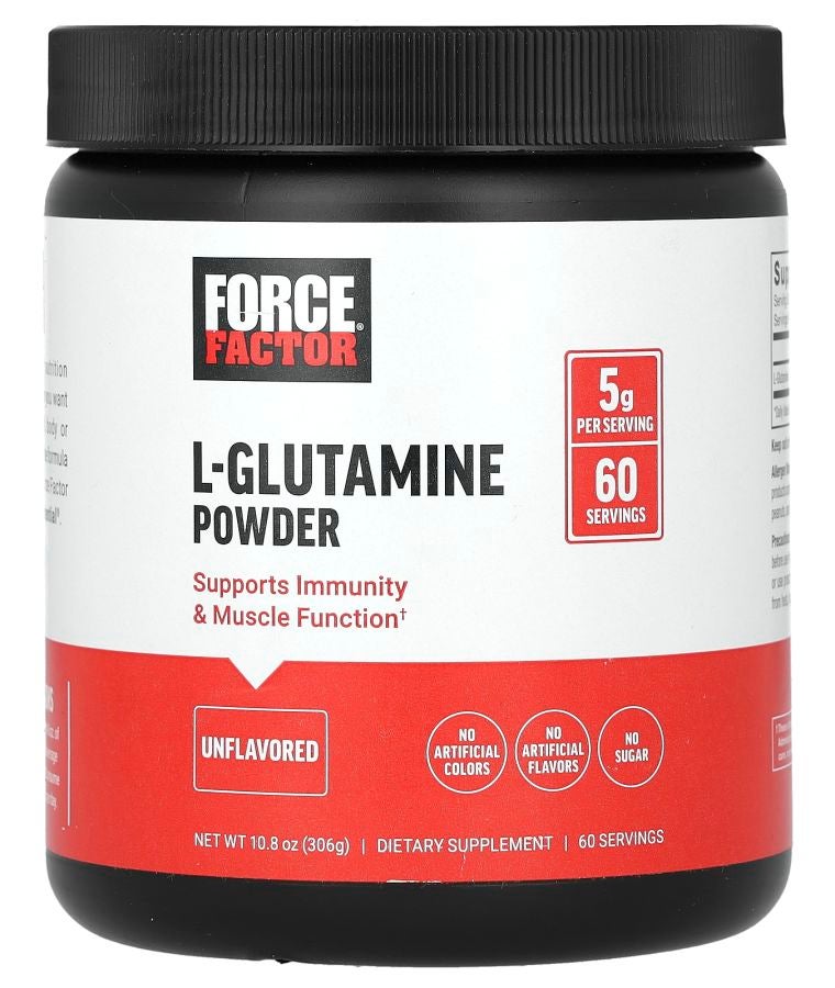 Force Factor L-Glutamine Powder Unflavored 10.8 oz (306 g)