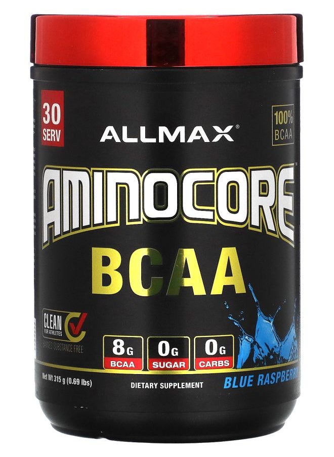 Allmax AMINOCORE™ BCAA Blue Raspberry 0.69 lbs (315 g) 