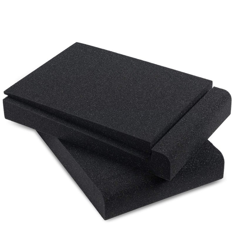 Sound Addicted - Studio Monitor Isolation Pads for 5 Inch Monitors, Pair of Two High Density Acoustic Foam which Fits Most Speaker Stands | SMPad 5 - Image 1