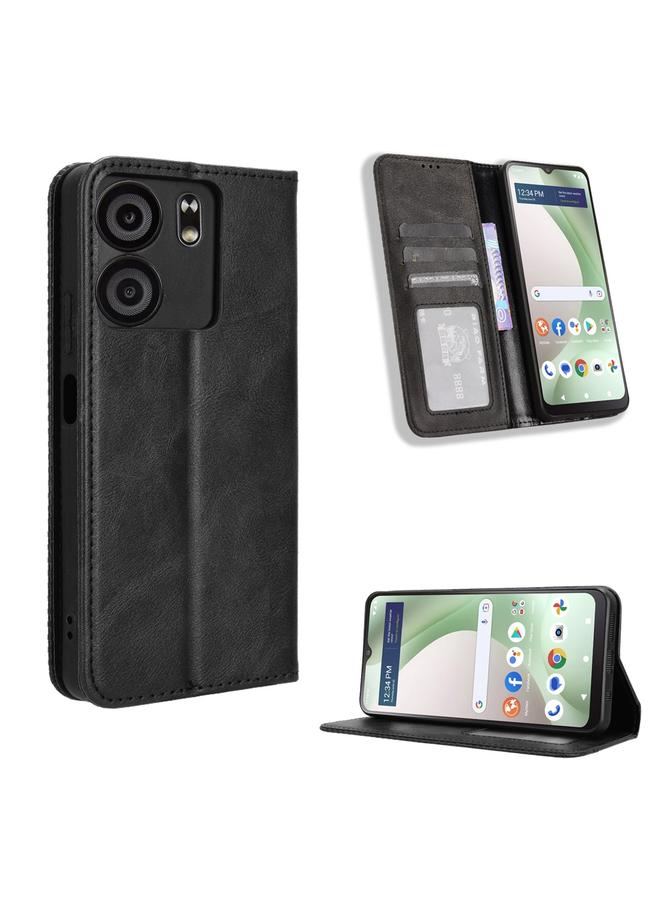 S-TOP Case For BLU View 5 Magnetic Buckle Retro Texture Leather Phone Case - Image 1