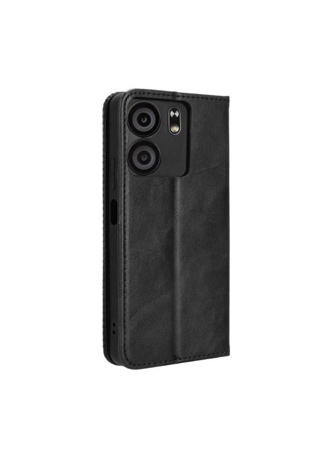 S-TOP Case For BLU View 5 Magnetic Buckle Retro Texture Leather Phone Case - Image 3